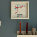 Personalised Marathon Route Frame