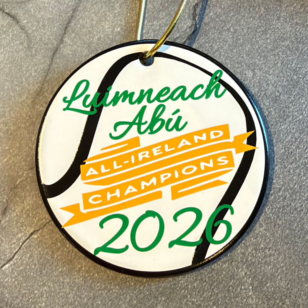 Limerick 2026 All-Ireland Champions Ceramic Christmas Ornament