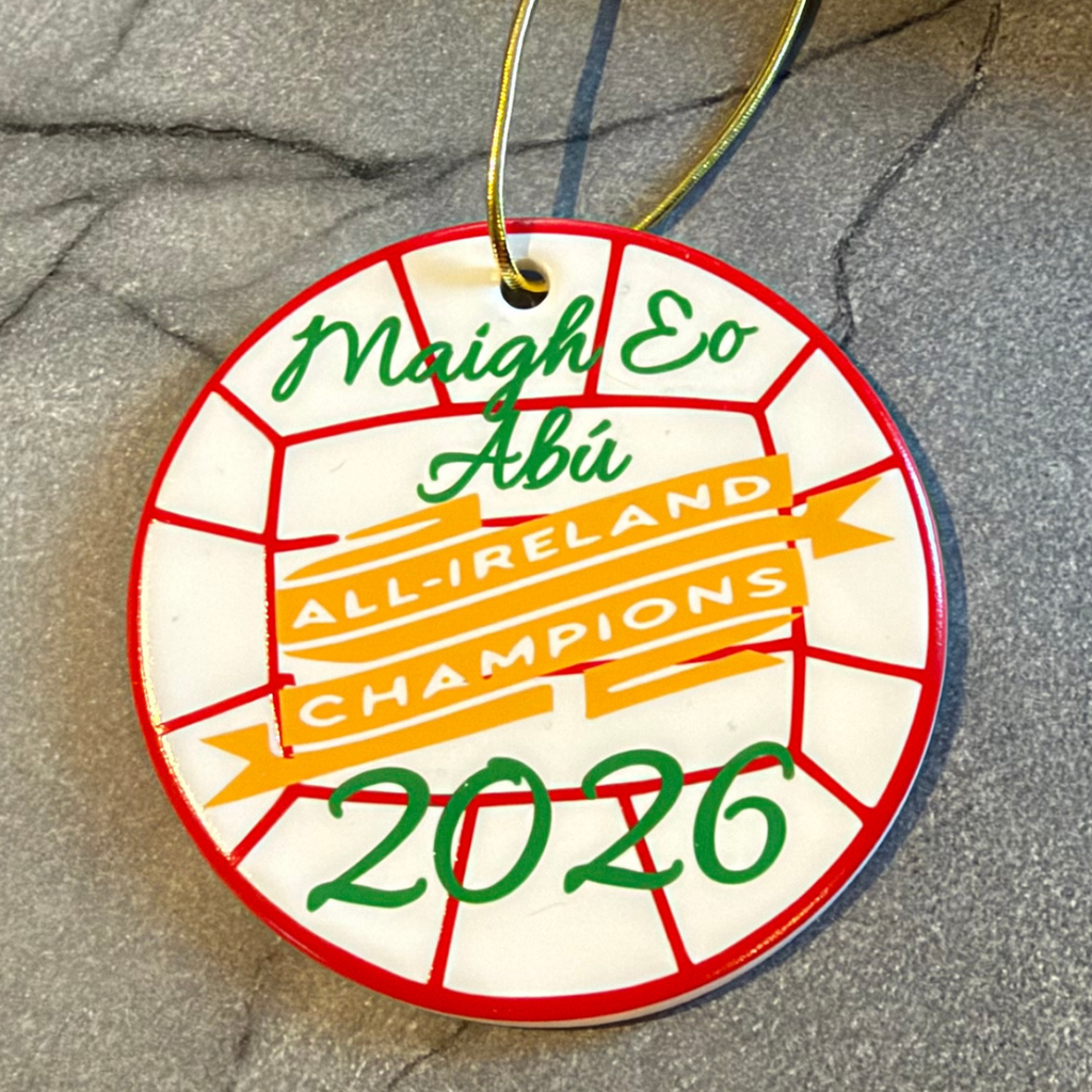 Mayo 2026 All-Ireland Champions Ceramic Christmas Ornament