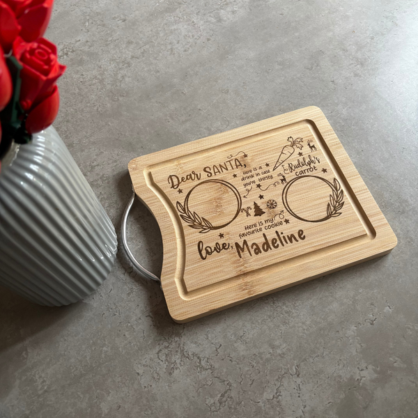Personalised “Dear Santa” Bamboo Treat Board