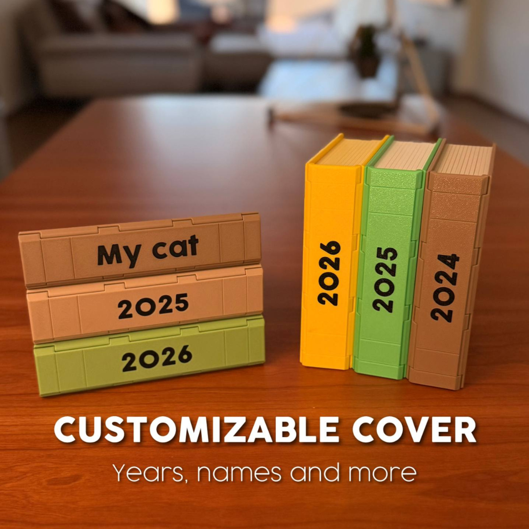 Year in Review Photo Album – Sliding Memory Book (Holds 12 Photos)