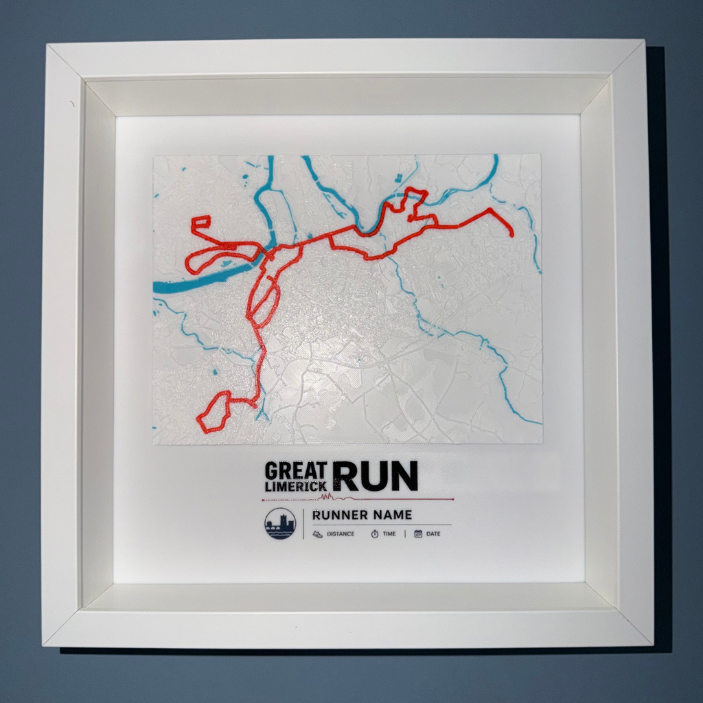 Personalised Marathon Route Frame