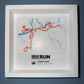 Personalised Marathon Route Frame