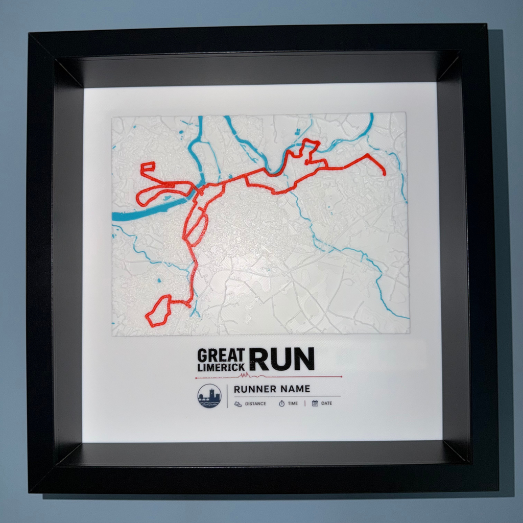 Personalised Marathon Route Frame