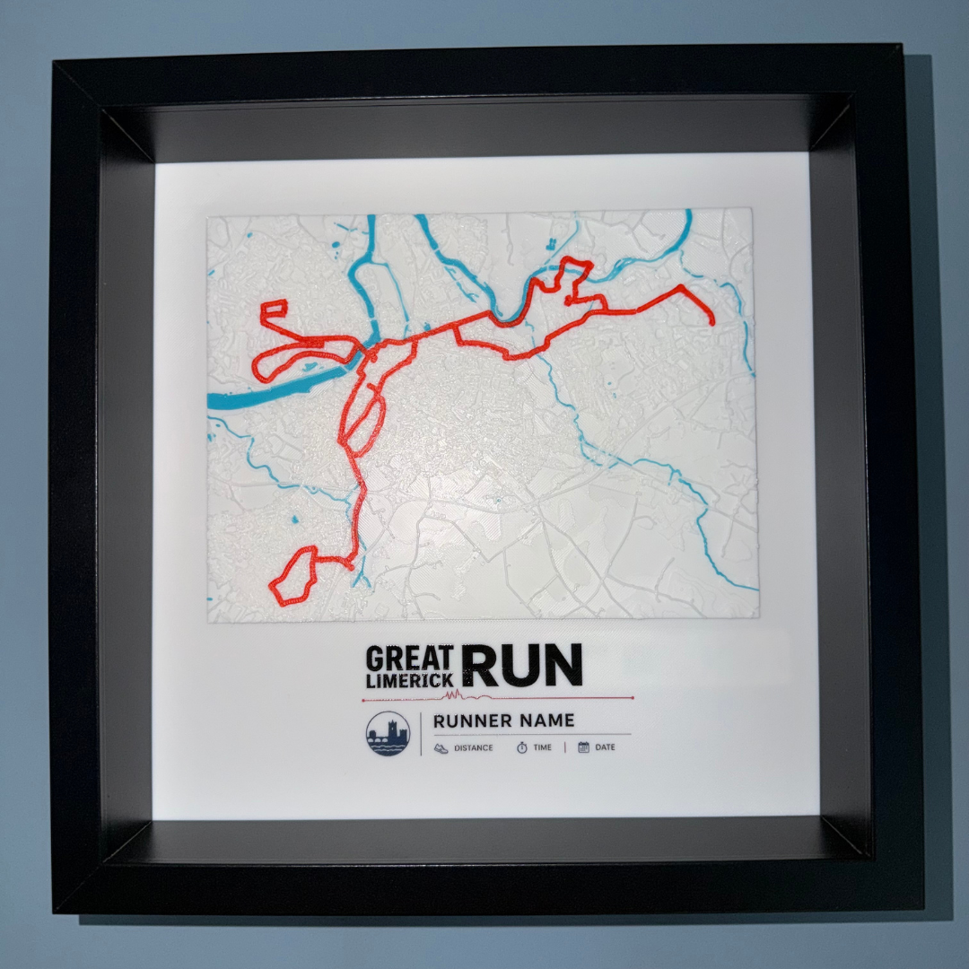 Personalised Marathon Route Frame