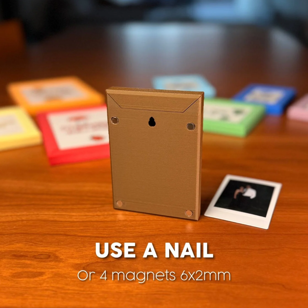 Gallery Box Photo Frame With Storage | Compatible with Instax & Instax Wide