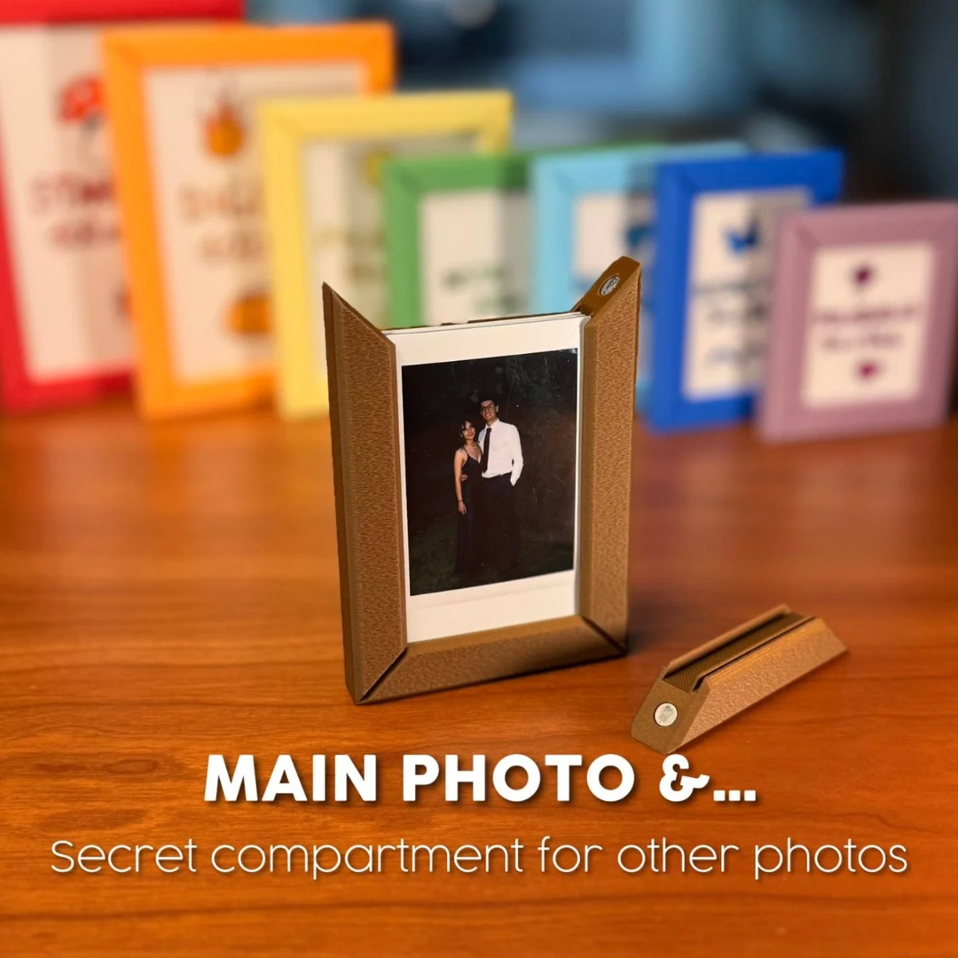 Gallery Box Photo Frame With Storage | Compatible with Instax & Instax Wide