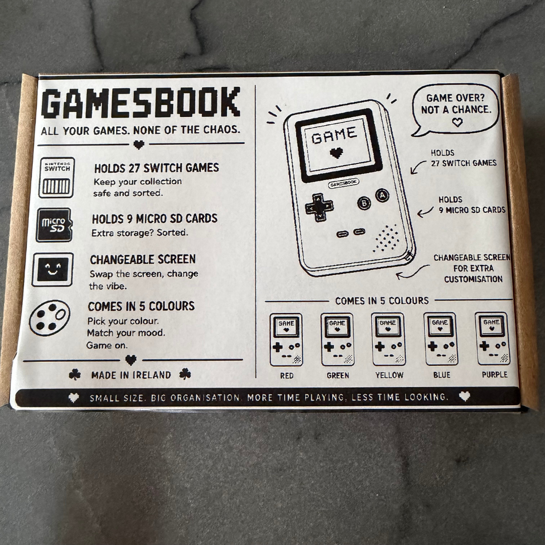 Games Book - Custom Nintendo Switch Game Organizer