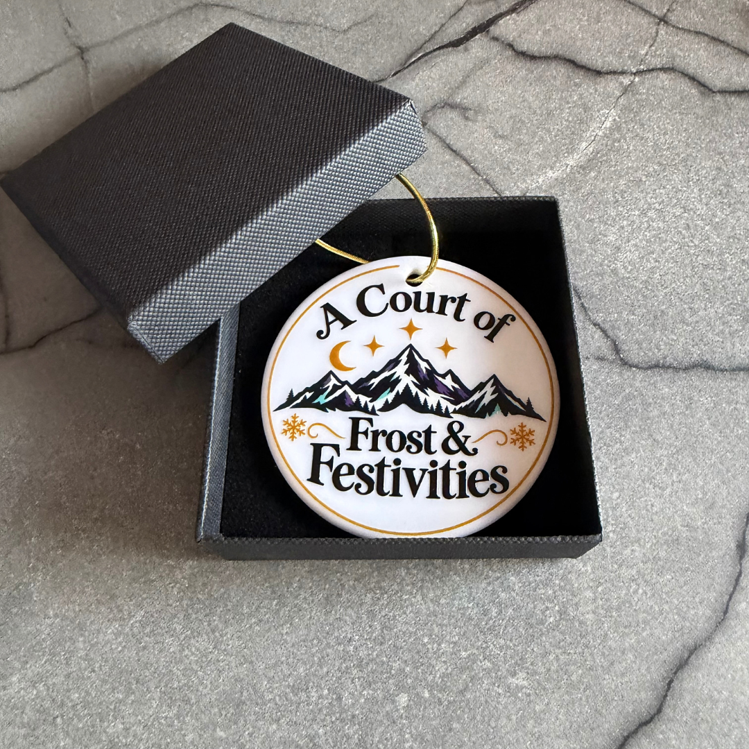 A Court of Frost & Festivities – ACOTAR-Inspired Ceramic Christmas Decoration