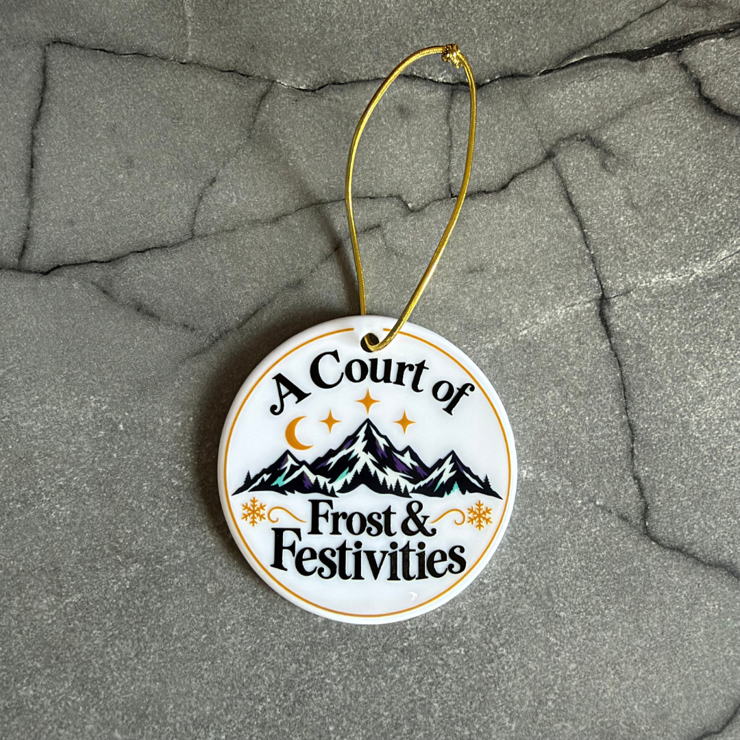 A Court of Frost & Festivities – ACOTAR-Inspired Ceramic Christmas Decoration