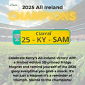 Kerry 2025 All-Ireland Football Champions Fridge Magnet – “25-KY-SAM” Number Plate Style