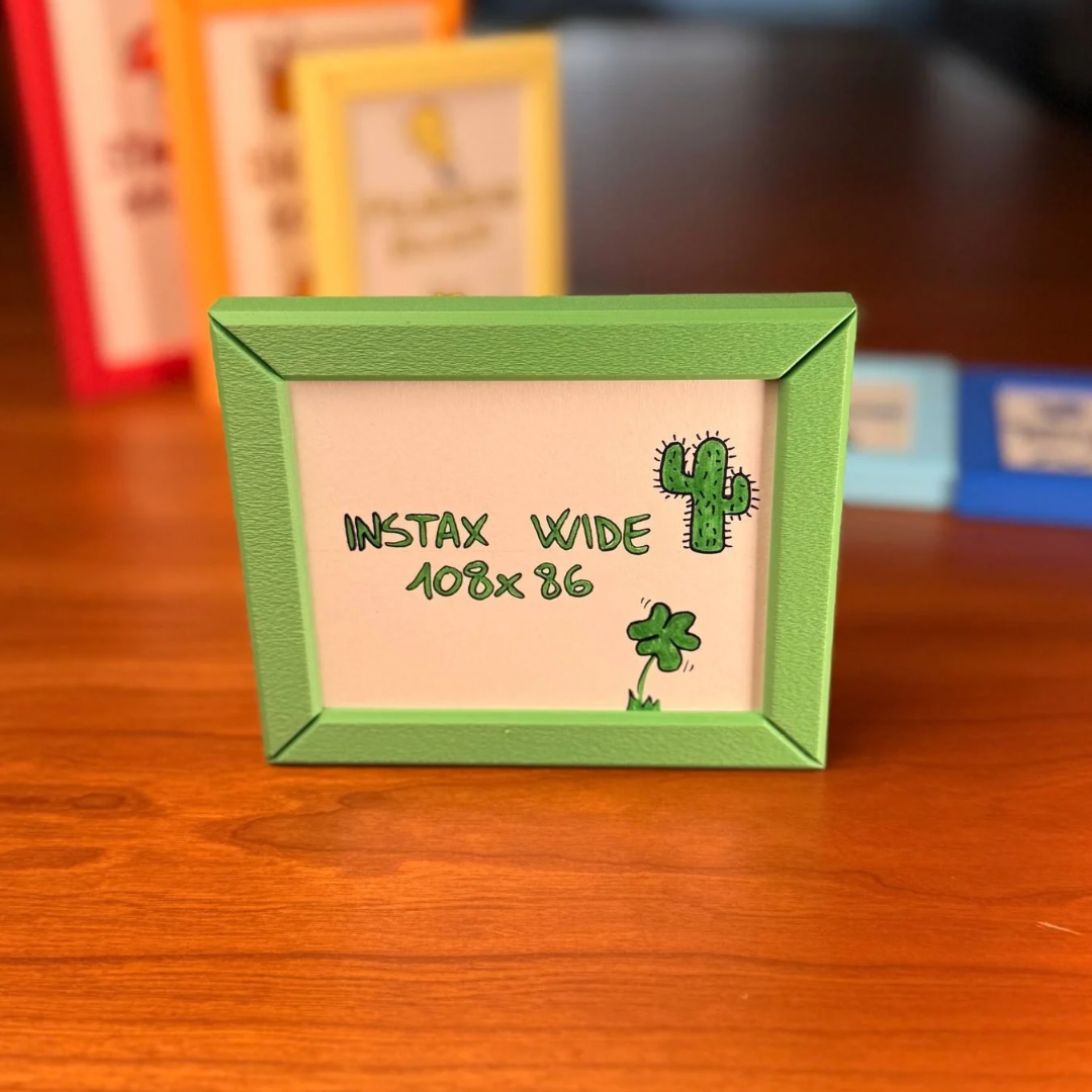 Gallery Box Photo Frame With Storage | Compatible with Instax & Instax Wide