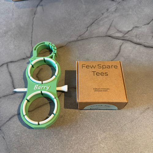 Custom Golf Gift Set – Personalised Ball Holder, Marker & Tees