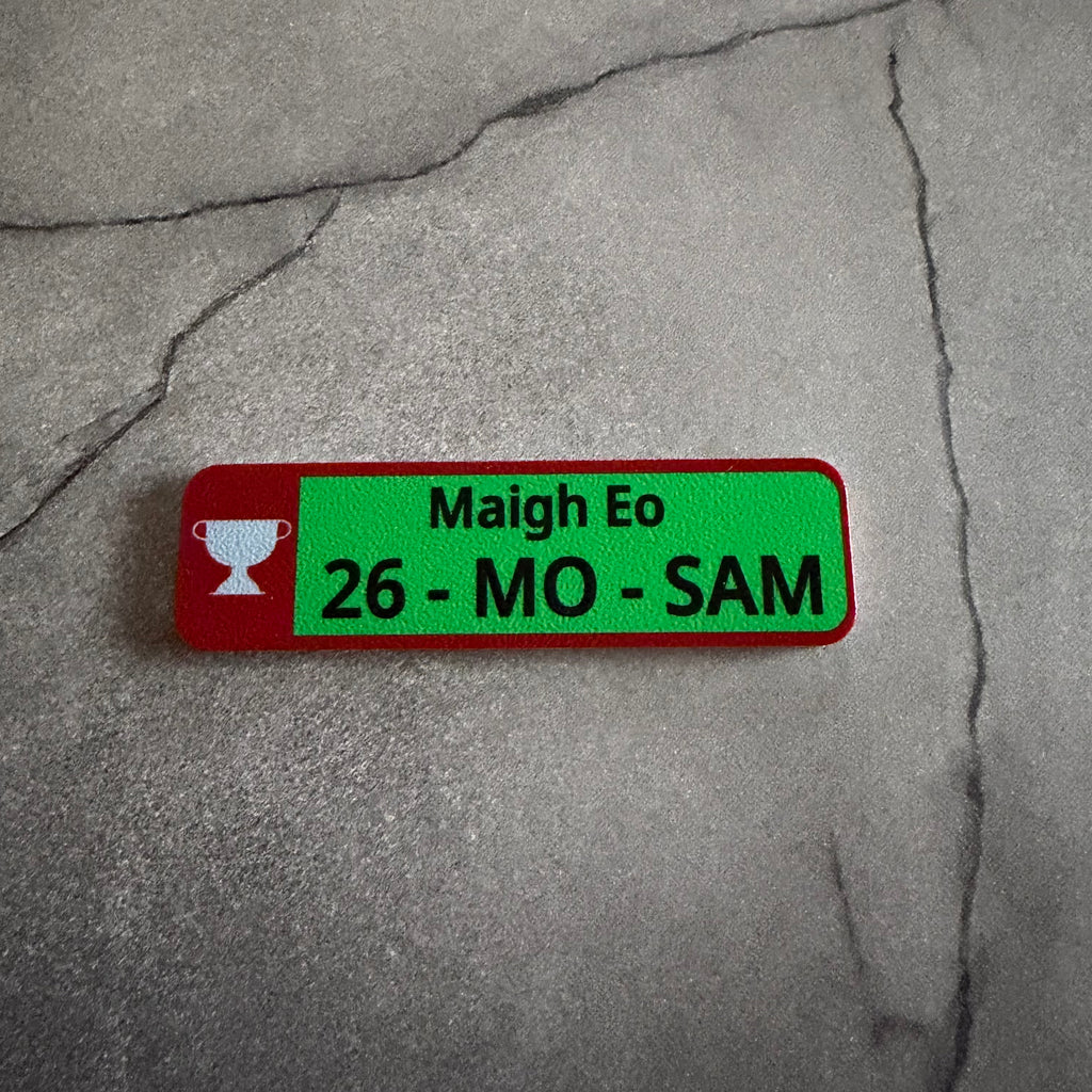 Mayo 2026 All-Ireland Football Champions Fridge Magnet – “26-MO-SAM” Number Plate Style Souvenir