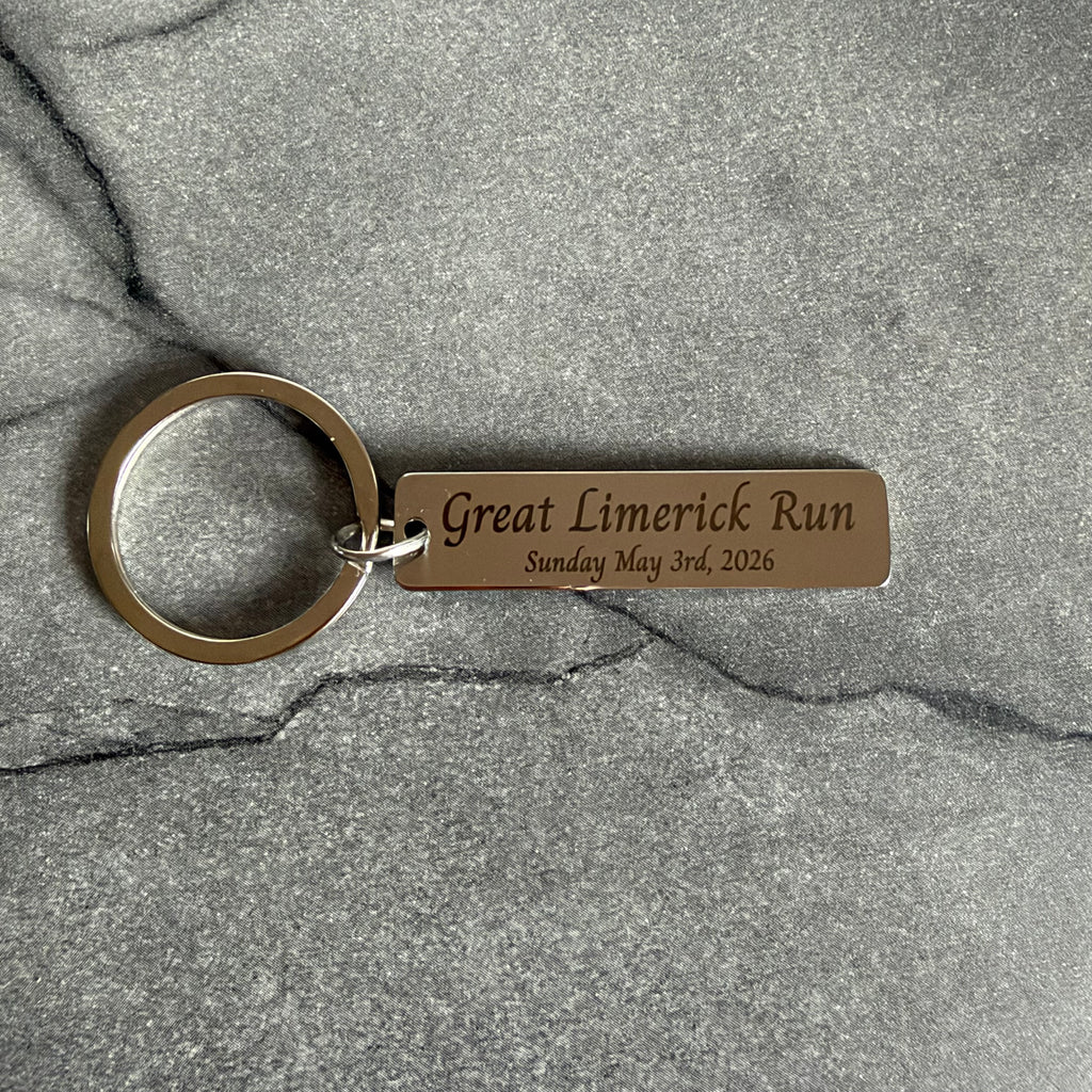 Personalised Marathon / Race Keychain