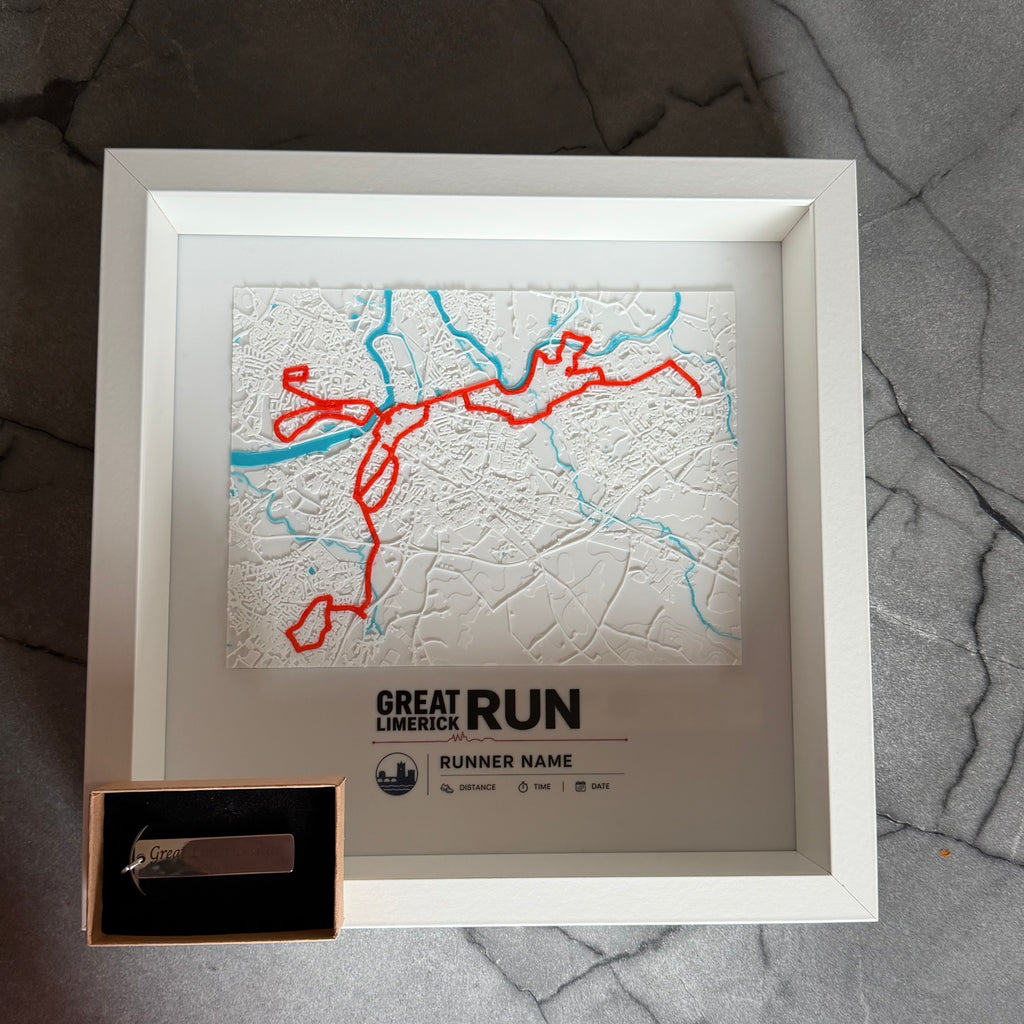 Personalised Marathon Route Frame & Keychain