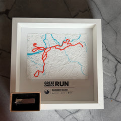 Personalised Marathon Route Frame & Keychain