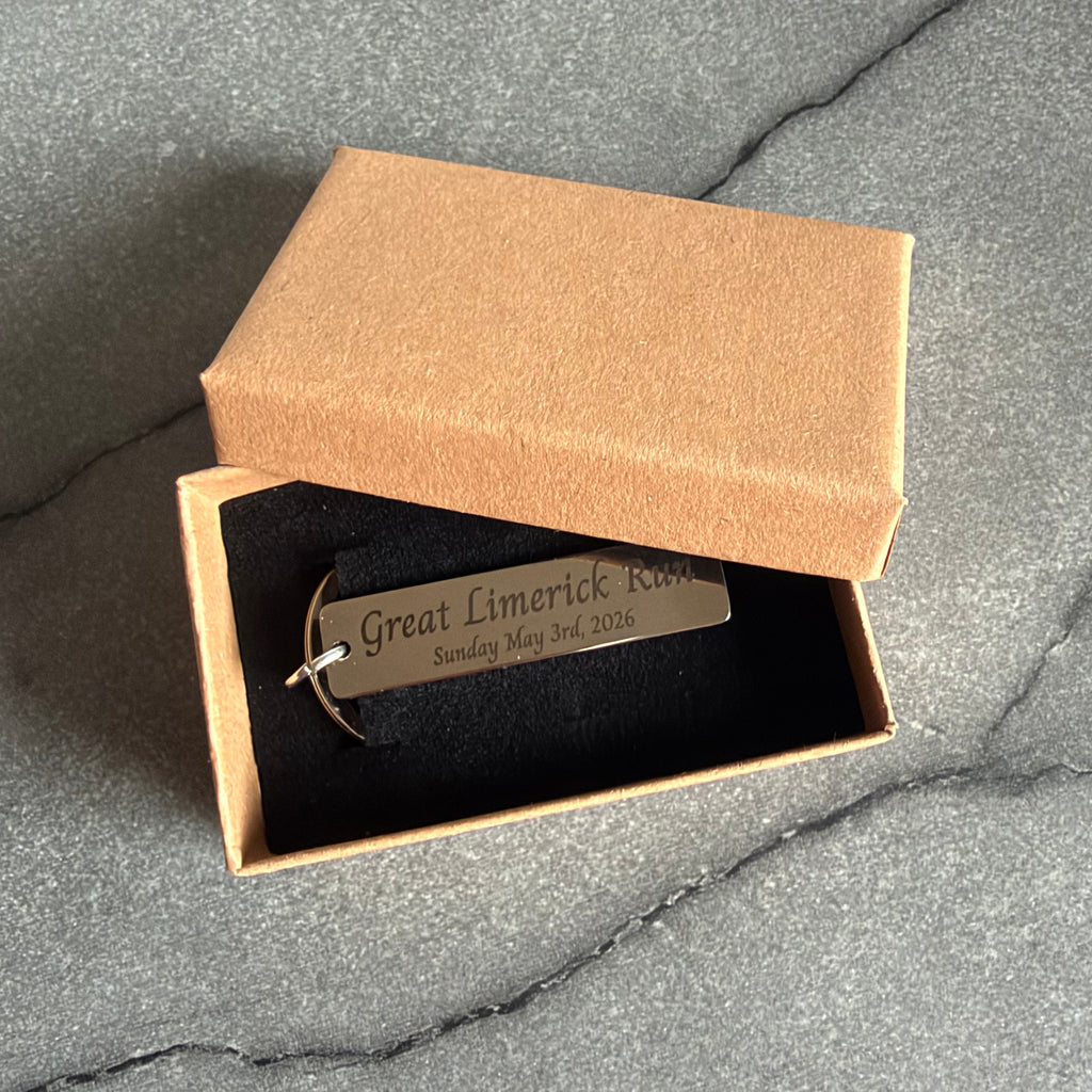 Personalised Marathon / Race Keychain
