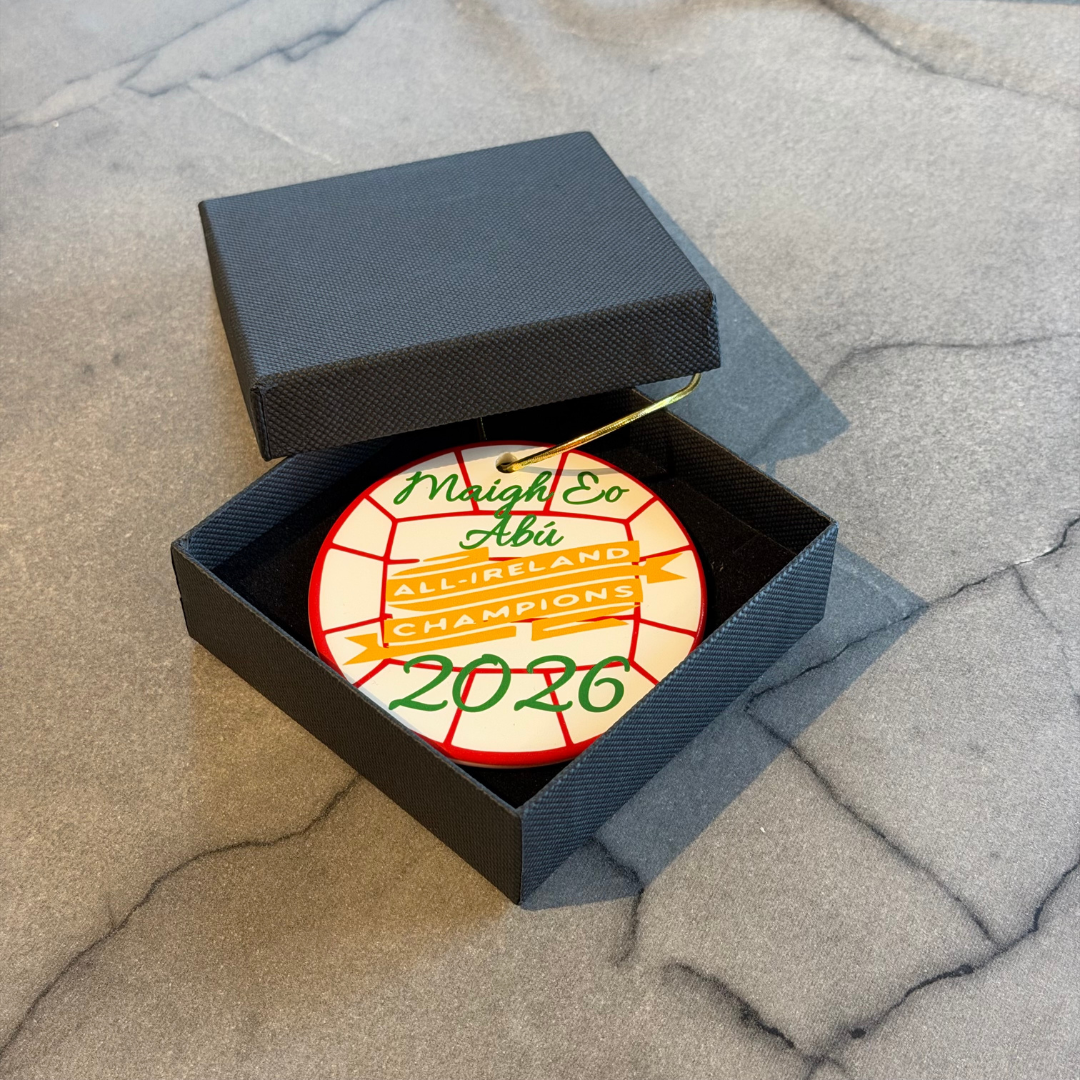 Mayo 2026 All-Ireland Champions Ceramic Christmas Ornament